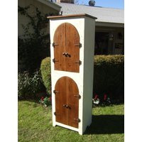 The Abbey Arches Cabinet - Handmade Tall Made With Reclaimed Wood By Arcadian Cottage | Etsy (US)
