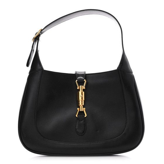 Boarded Dyana Lux Calfskin Small Jackie 1961 Hobo Black | FASHIONPHILE (US)