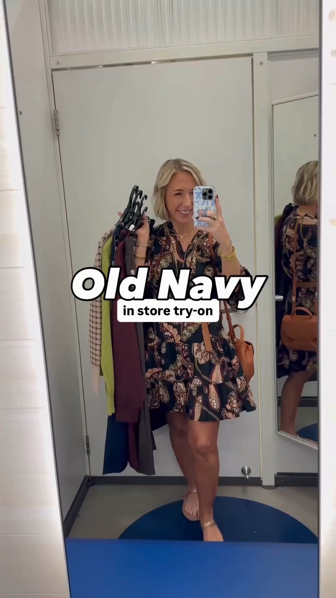 Old Navy - in store try-on: *Currently 40% off - but ends tonight. * V-Neck Midi Dress w/ Short Sleeves - size XS. $24.98. 3 colors. 1. High-Waisted Wide-Leg Trouser - size XS (regular, but petite would have been better). 6 colors. (Navy Plaid & Surface Brown) 2. Rugby Polo Sweater - size XS. 5 colors. (unfortunately this color is almost all sold out). 3. SoSoft Lite Crew-Neck Long-Sleeve Ribbed Top - size XS. 10 colors. 4. Heavyweight Crew-Neck T-Shirt - size XS. 8 colors. 5. Extra High-Waisted Wide-Leg Jeans - size 0. (regular, but petite would have been better). 10 colors. (Jacquard Print & Earthen). 6. SoSoft Crew-Neck Cardigan Sweater - size XS. 13 colors. 7. Dynamic Fleece Pique Polo - size XS. 4 colors. 8. Mid-Rise Dynamic Fleece Textured Wide-Leg Sweatpants - size XS. 5 colors.

#LTKOver40 #LTKSeasonal #LTKSaleAlert
