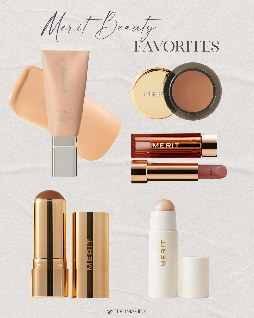 Looking for easy to apply clean beauty products? Merit is one of my go-to beauty brands for just that! I've tried almost all of their products at this point and these ones are my top favorites. 

 #LTKSeasonal #LTKOver40 #LTKBeauty
