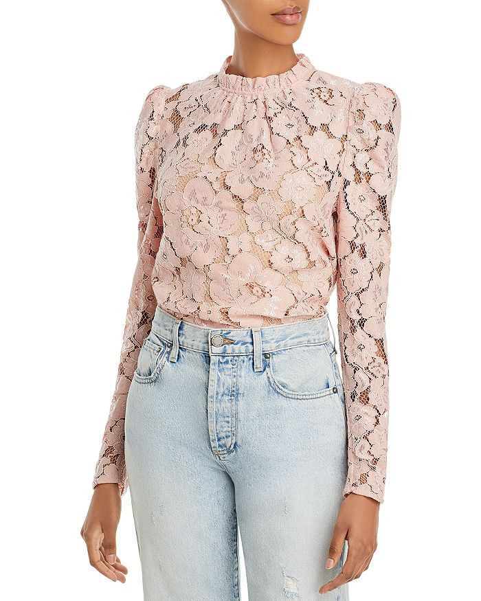 WAYF Erika Puff-Sleeve Lace Top  Women - Bloomingdale's | Bloomingdale's (US)
