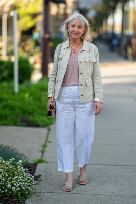 I love my linen pieces from Quince for spring & summer. Quince offers great high quality pieces at very affordable prices. ✨ 


*Jacket fits TTS (M) & my linen pants also run TTS. The smock tank runs a little large; wearing a medium. 


#LTKstyletip #LTKmidsize #LTKSeasonal