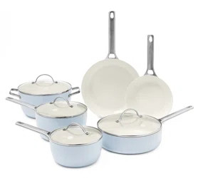 GreenPan GreenPan Padova 10 Piece Hard Anodized Aluminum Non Stick Cookware Set | Wayfair North America