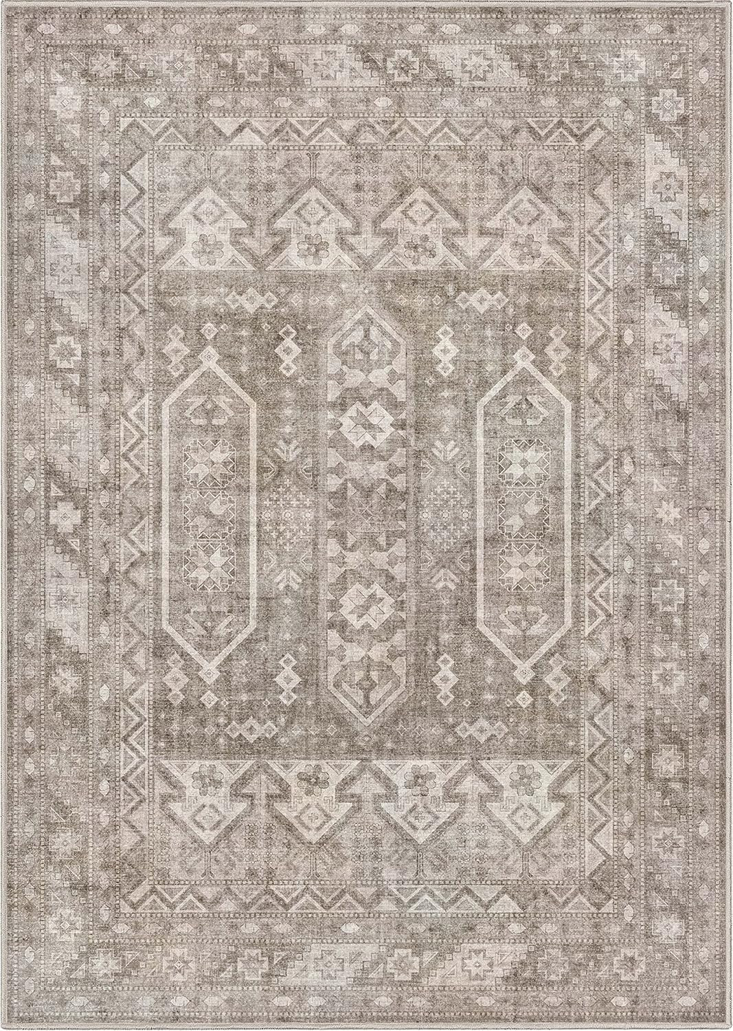 Well Woven Apollo Flatwoven Praha Beige 5'3" x 7'3" Area Rug | Amazon (US)