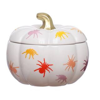 6.25" Spider Covered Pumpkin Bowl with Lid by Ashland® | Michaels | Michaels Stores