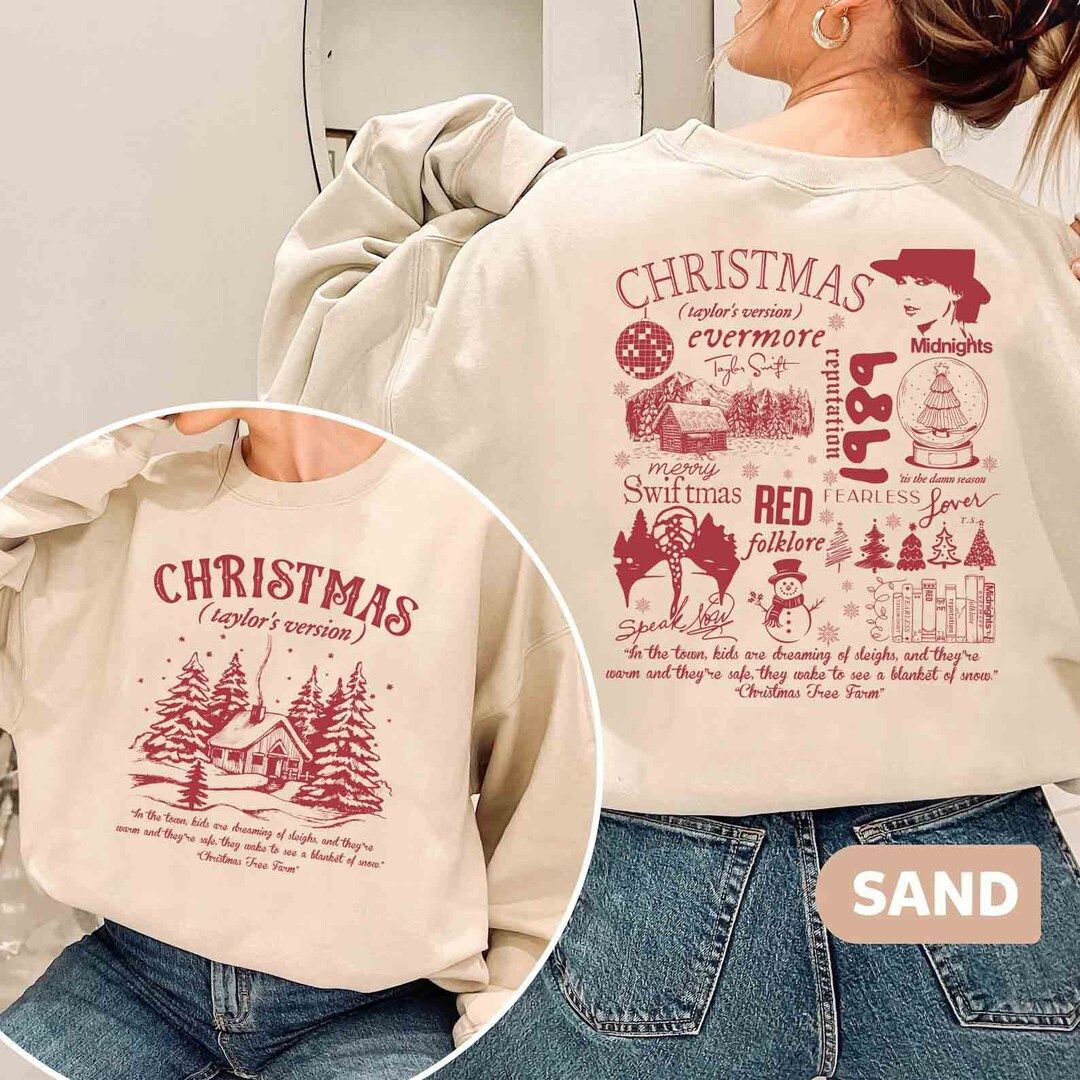 Christmas Taylor's Version 2 Sides Sweatshirt Christmas - Etsy | Etsy (US)