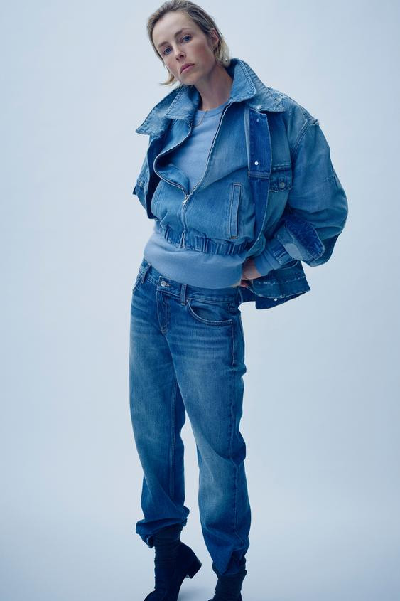 TRF DENIM BOMBER JACKET | Zara US