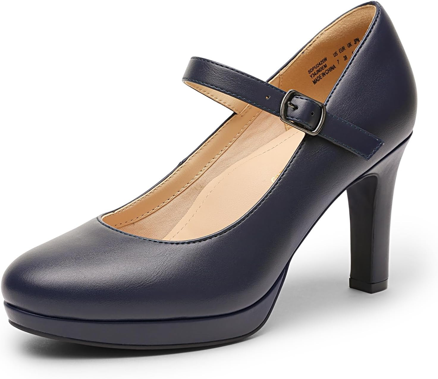 DREAM PAIRS Womens Dressy High Heels Mary Jane Pumps | Amazon (US)