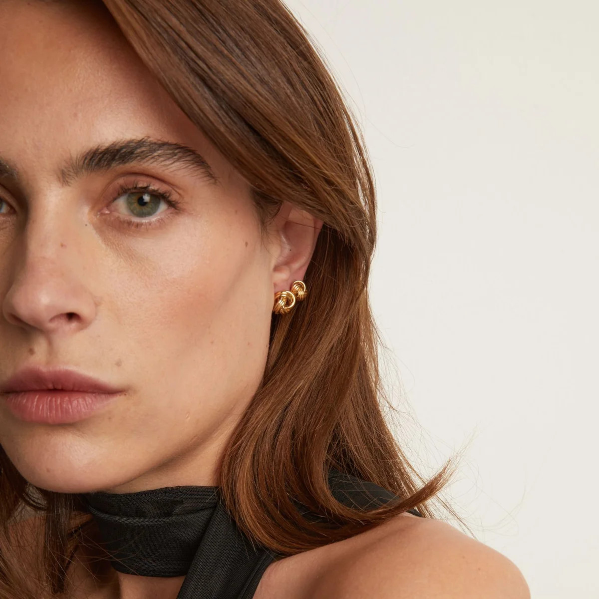 Gold Knot Stud Earrings | AUrate New York