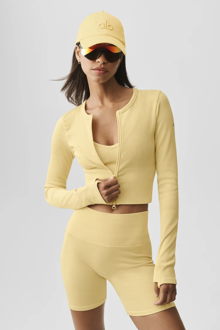Seamless Ribbed Favorite Jacket | Alo Yoga