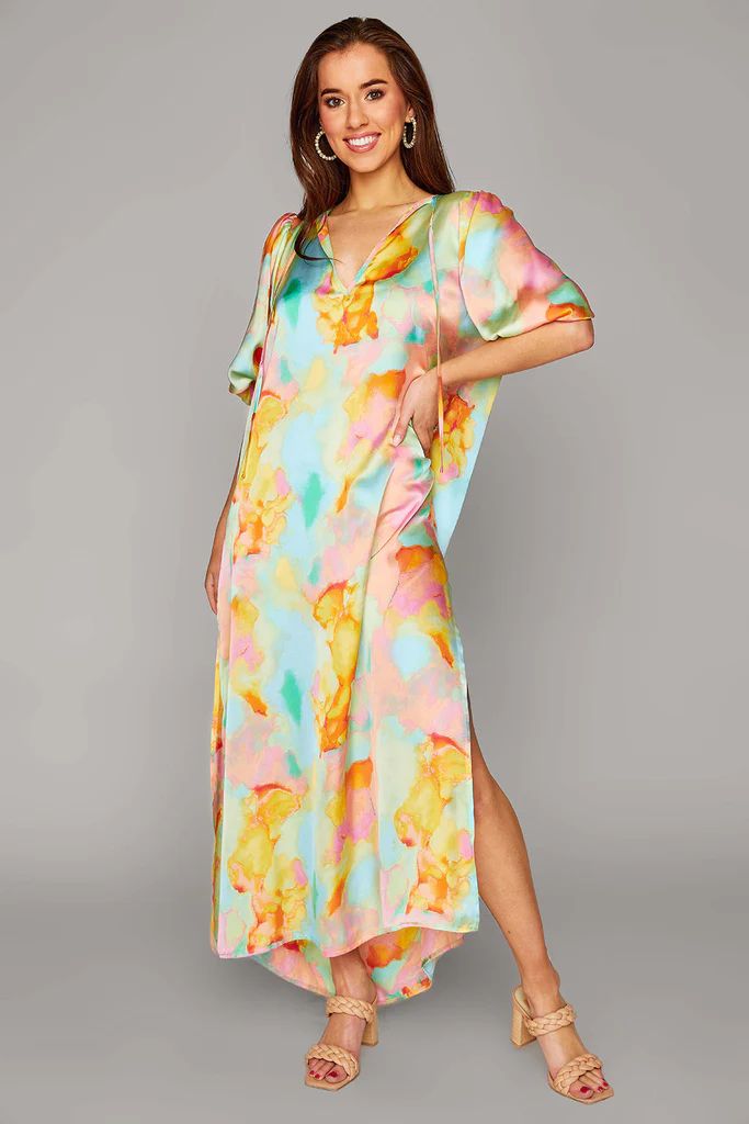 Pamela Caftan Maxi Dress - Sunny Day | BuddyLove