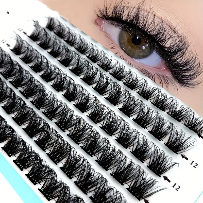 Diy Cluster Lashes C/d Curling 8mm Mix Soft Stem Segmented - Temu | Temu Affiliate Program