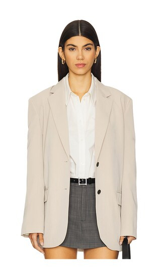 Siya Blazer in Beige | Revolve Clothing (Global)