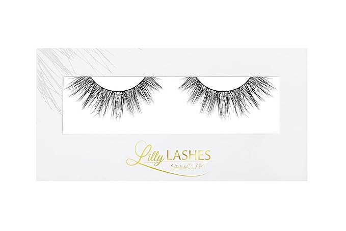 Amazon.com: Lilly Lashes Luxe in Lite Mink Lashes | Wispy Lashes Mink | Natural Looking Lashes | ... | Amazon (US)