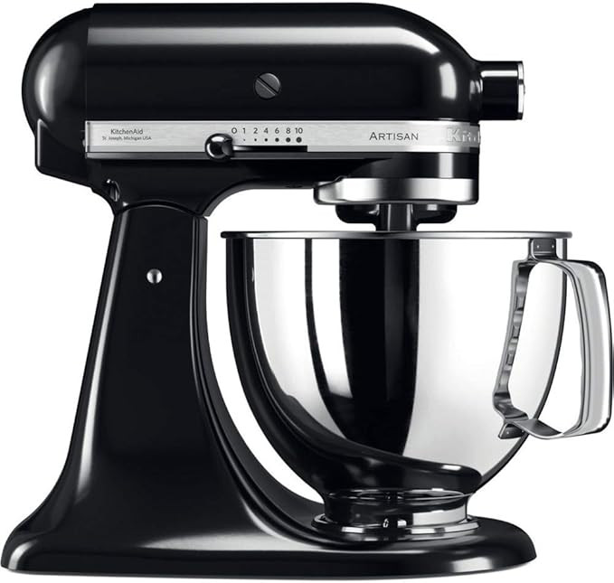 KitchenAid MIXER TILT-HEAD 4.8L - ARTISAN - ONYX BLACK 5KSM125BOB | Amazon (UK)