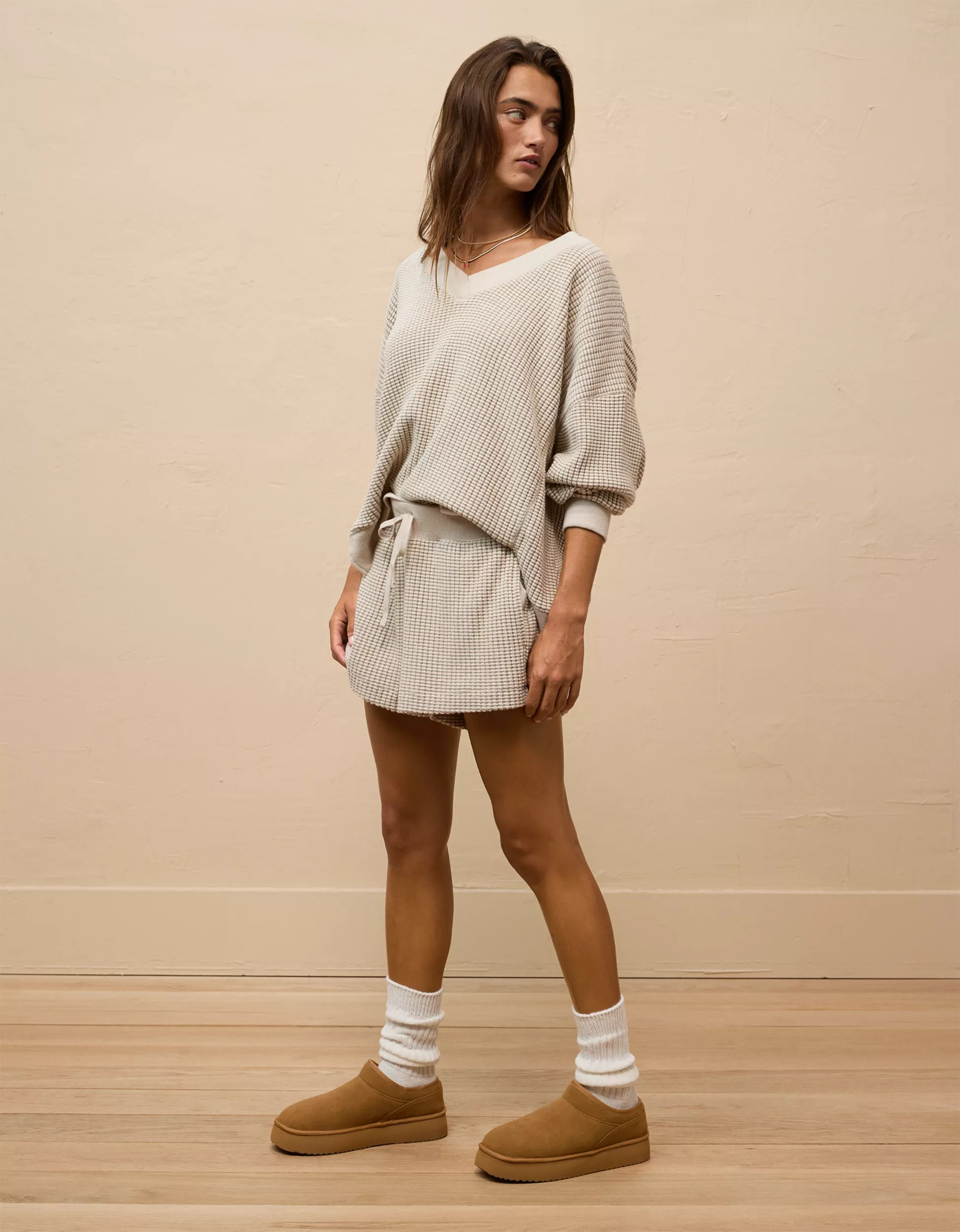 AE Waffle Sweat Short | American Eagle Outfitters (US & CA)