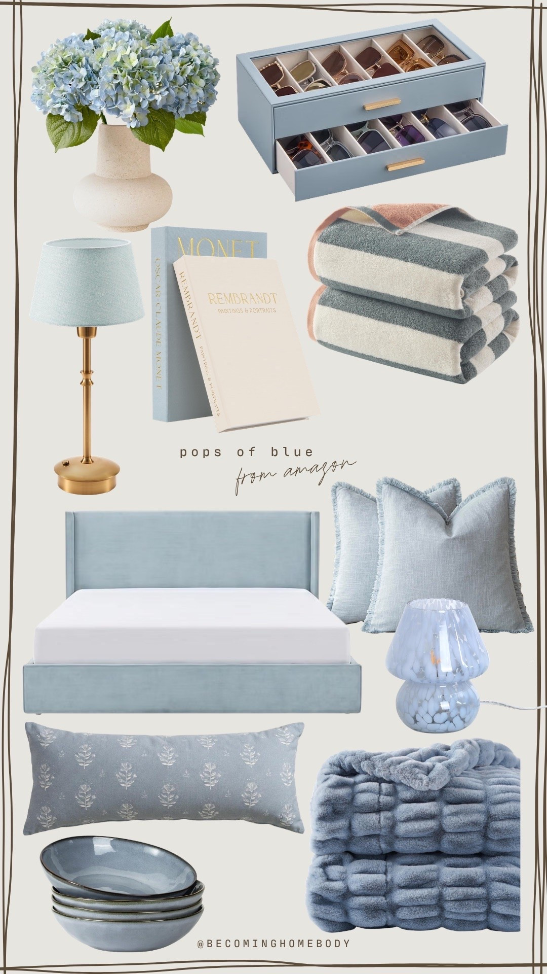 You know I love sky blue, and these pops of color are dreamy  🩵 such pretty Amazon finds for our home!

#LTKHome