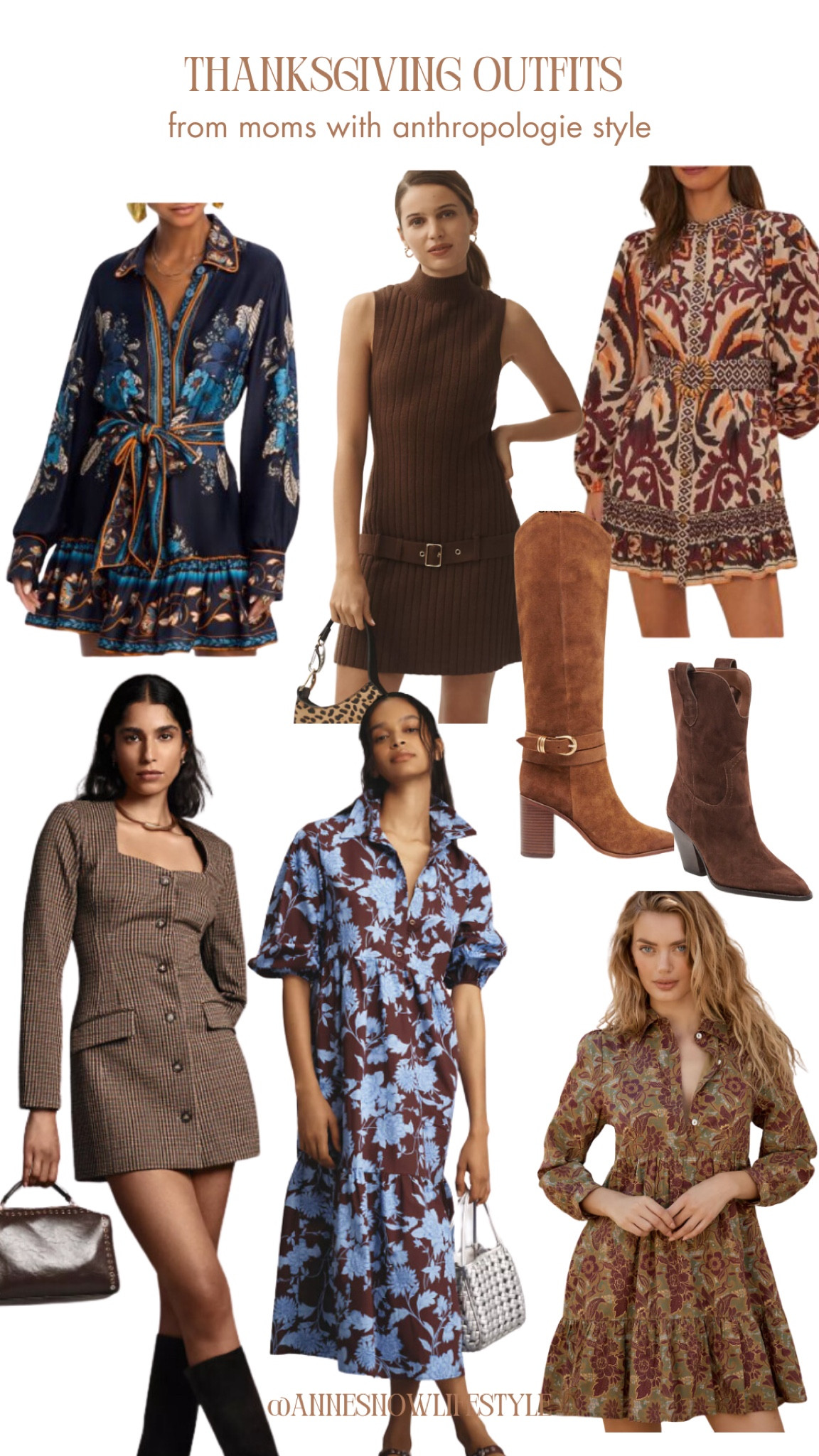 thanksgiving looks from anthropologie 🦃❤️ thanksgiving dress, western boots, farm rio dress, fall plaid 🍂

#LTKCyberWeek #LTKSeasonal #LTKHoliday