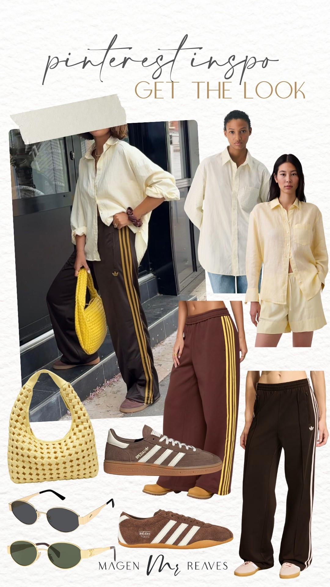 Get the look: Pinterest outfit!

Athleisure, track pants, spring style, yellow button up, adidas sneakers 

#LTKootd #LTKSeasonal