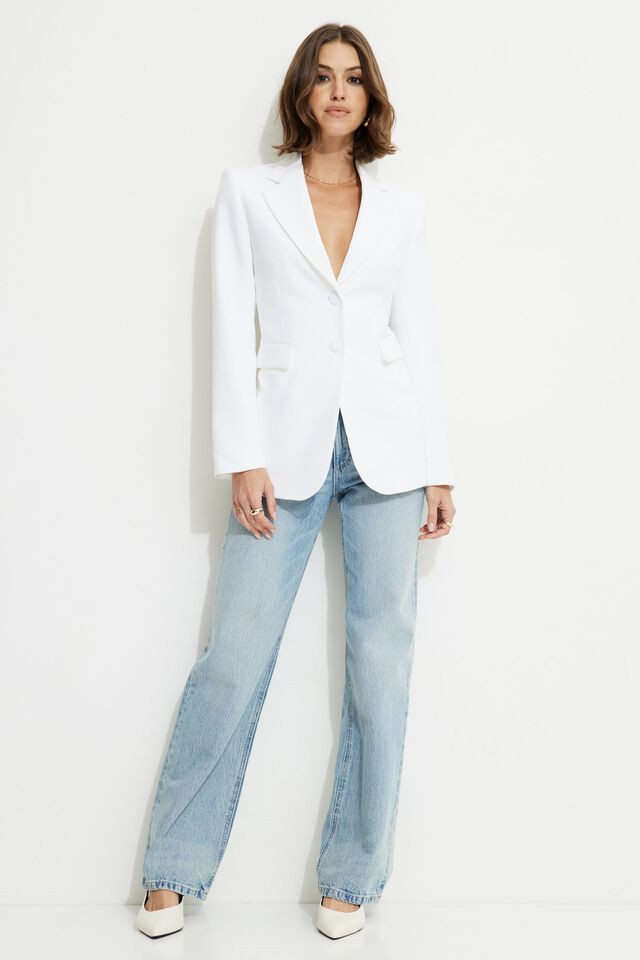 Fitted Single Breasted Blazer | Dynamite Clothing