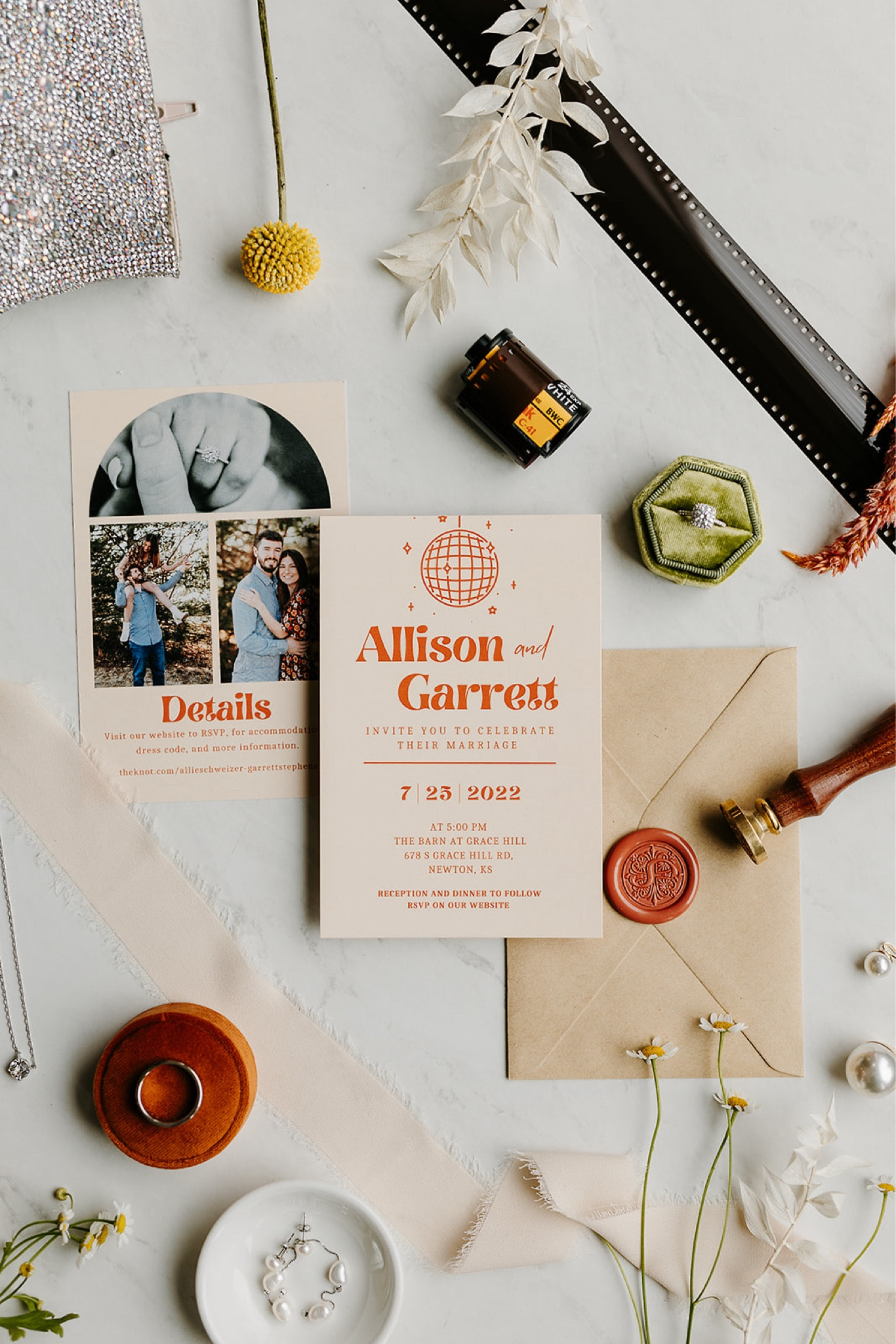 My wedding details! 🧡💍 wedding invitation / wedding wax seal / ring box / wedding shoes / wedding jewelry / wedding necklace / wedding earrings

#LTKStyleTip #LTKWedding #LTKParties