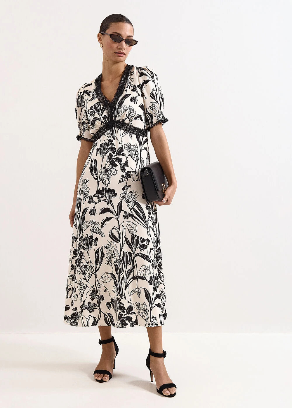 Petite Feyre Floral Slip Midi Dress | Phase Eight UK | | Phase Eight