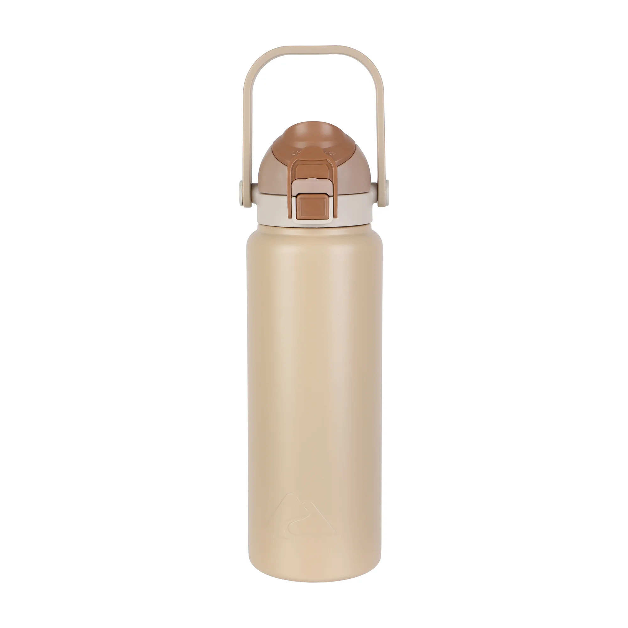 Ozark Trail 30oz Vacuum-Insulated Stainless Steel Dual Lid Insulated Water Bottle, Double Wall Va... | Walmart (US)