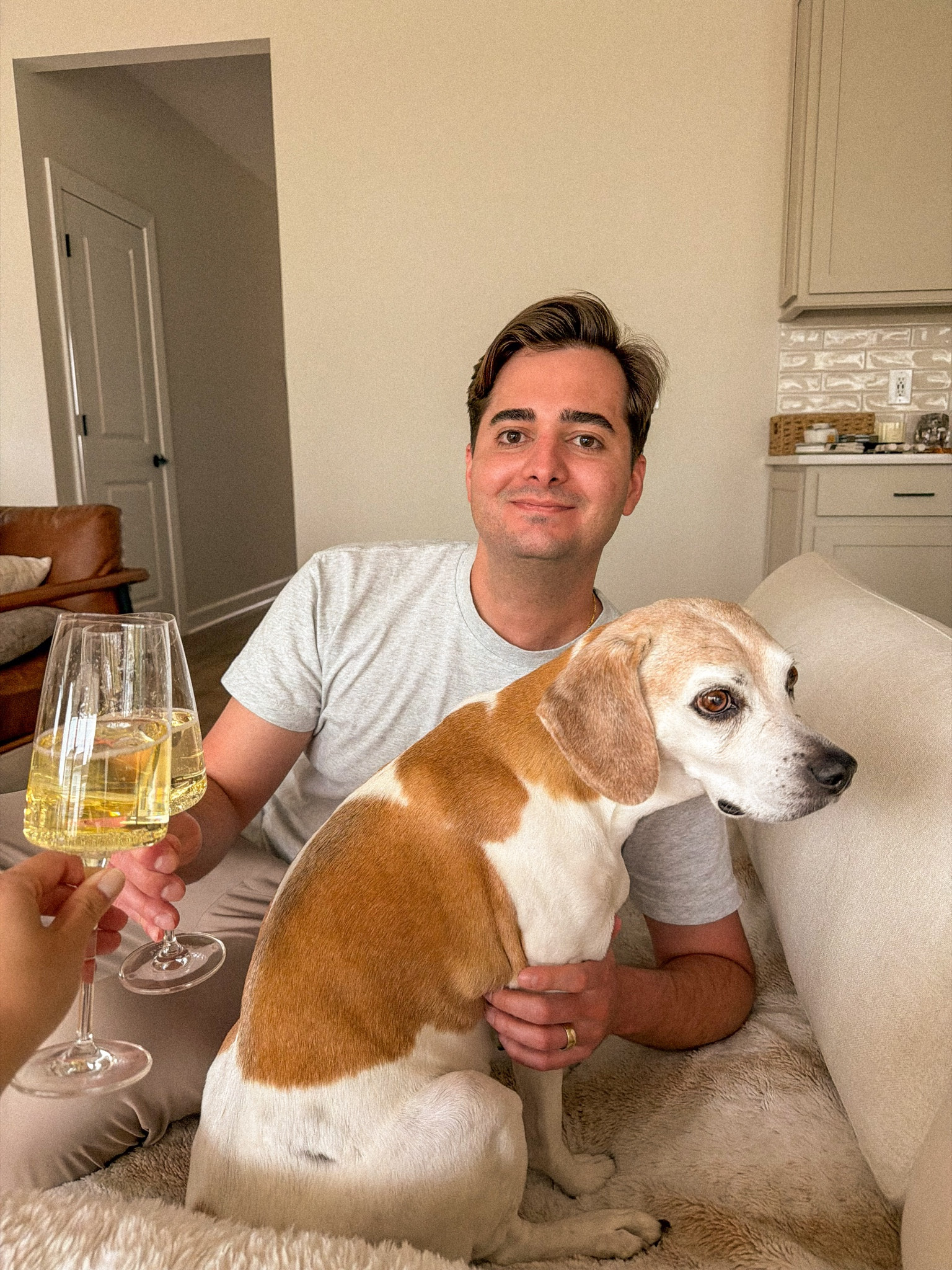 Neutral home, champagne glasses 

#LTKHome #LTKSeasonal #LTKdayinmylife