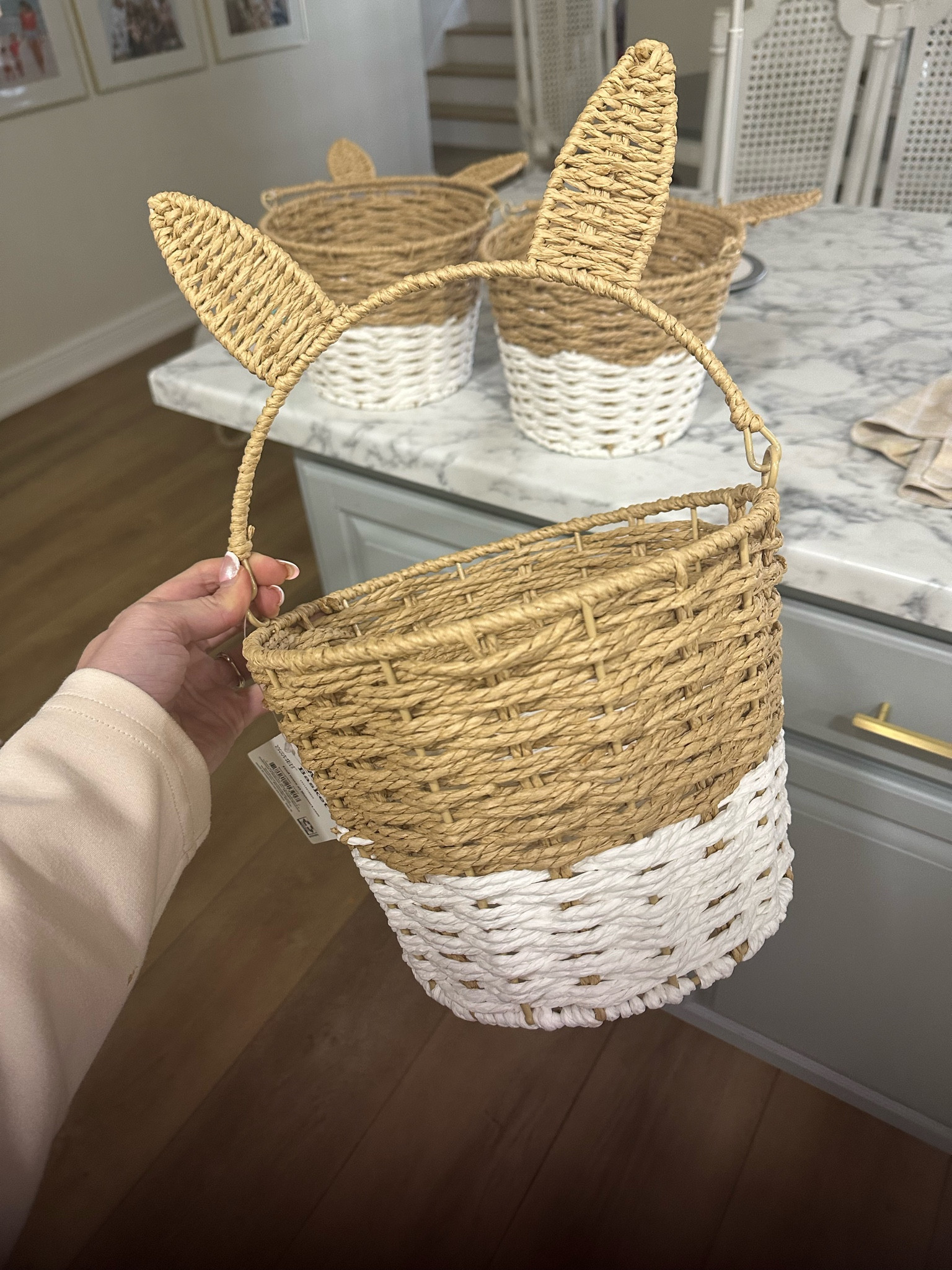 The cutest $7.98 Easter baskets!! They tend to sell quickly, so snag them before they sell out! 

Easter basket ideas, bunny ear rattan basket, family time, kids gift ideas

#LTKFamily #LTKKids #LTKSeasonal