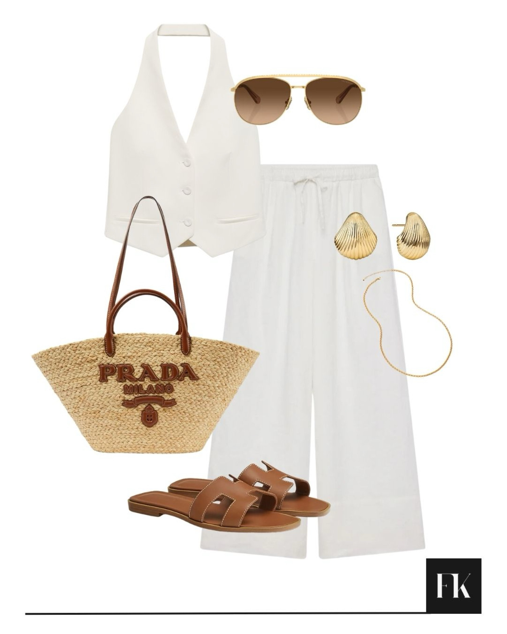 Happy Holidays Newsletter ☀️🐚 All white summer look with tan accessories 

#LTKsummer #LTKluxury