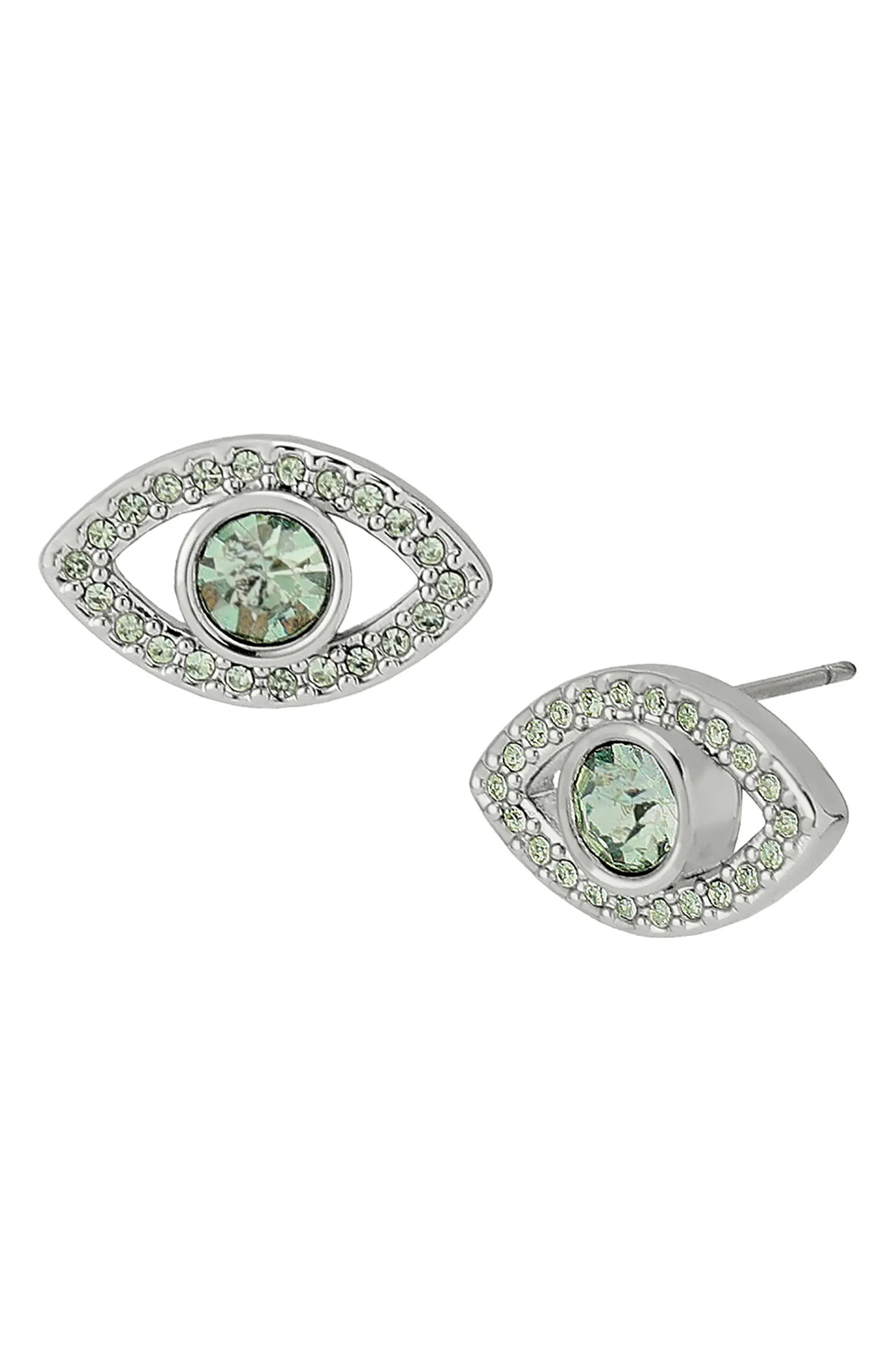 Kurt Geiger London Pavé Evil Eye Stud Earrings | Nordstrom | Nordstrom