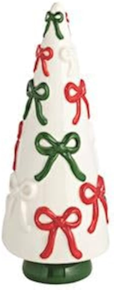 Mud Pie Christmas Medium Bow Trees | Amazon (US)