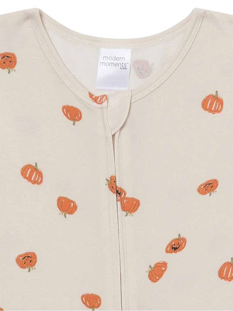 Modern Moments by Gerber Neutral Halloween Footless One-Piece Pajamas, Sizes 12 Months - 5T | Walmart (US)