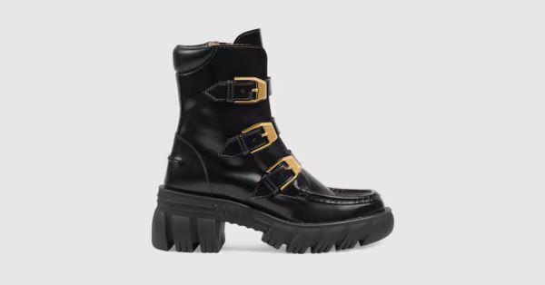Gucci Women's ankle boot with buckles | Gucci (US)