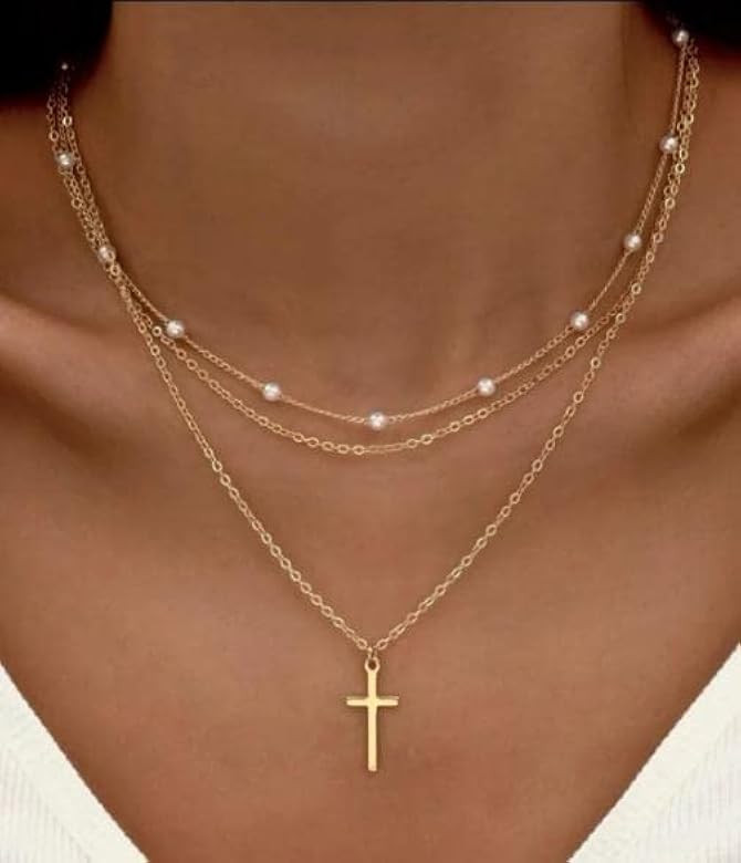 ASCOMY Layered Necklaces for Women, Dainty Gold Necklace 14K Gold Plated Herringbone Necklace for... | Amazon (US)