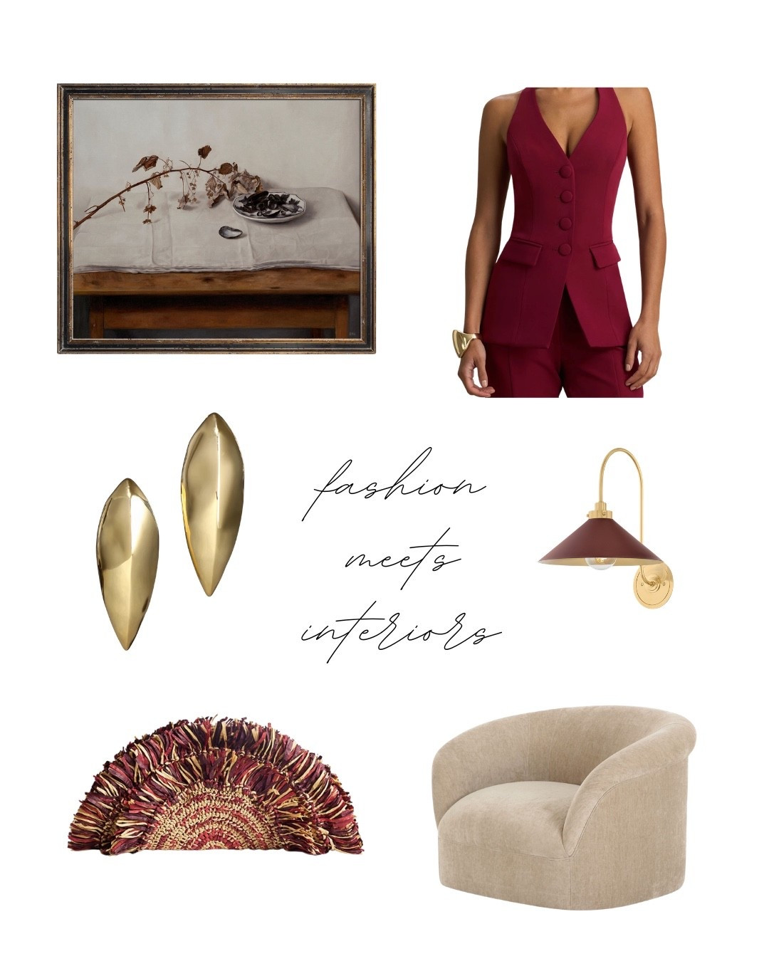 THE COLOR OF QUIET LUXURY 

Some trends come and go. Maroon is forever.

Rich, moody, and effortlessly sophisticated, this month's Fashion Meets Interior edit is all about pieces that make a statement without shouting. Think sumptuous textures, sculptural silhouettes, and that perfect deep wine hue that instantly elevates a room—and your wardrobe.

These are the pieces that make guests ask, "Where did you get that?"

The painting that transforms an empty wall. The handbag that pulls every outfit together. The accent pieces that look designer without feeling trendy.

Because great style doesn't stop at your closet—it flows through every space you live in.

✨ Save this post for your next home refresh.
✨ Shop your favorites before they're gone.
✨ Tell us below: Are you adding maroon to your home, your wardrobe, or both?

#FashionMeetsInterior #CovelleAndCo #ShopTheLook #InteriorInspiration #HomeStyle

#LTKHome #LTKSaleAlert #LTKdayinmylife