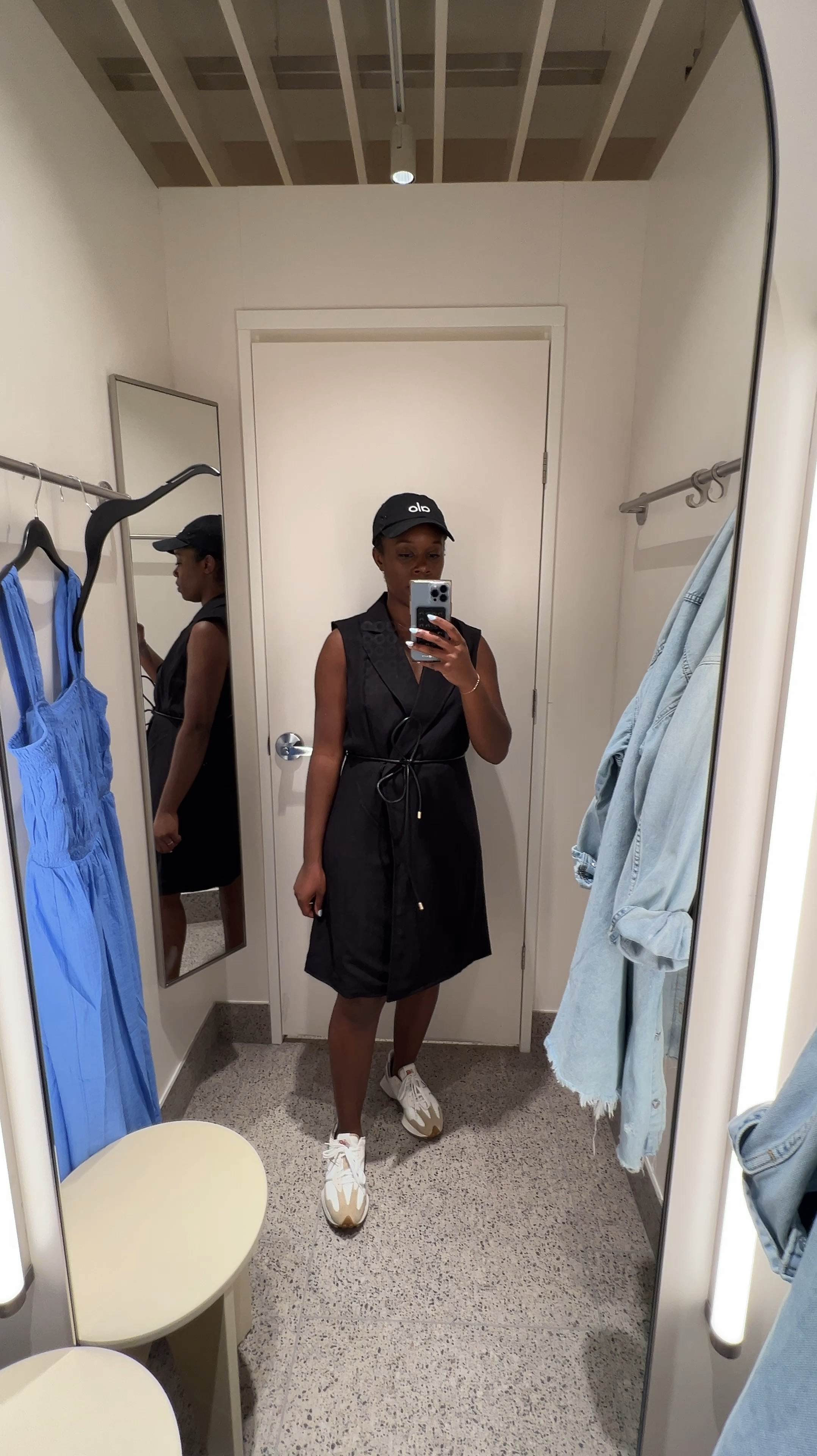 Another dress I tried on at the new H&M in Boston. This black blazer vest dress gives chic effortlessly! Also under $50

#LTKStyleTip #LTKVideo #LTKSeasonal