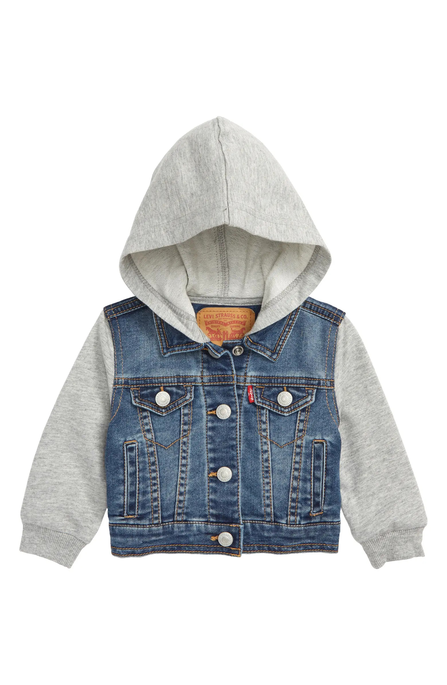 Levi's® Indigo Hooded Trucker Jacket | Nordstrom | Nordstrom
