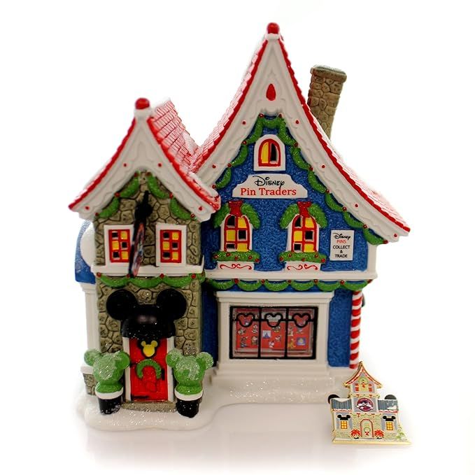 Department 56 North Pole Village Mickey's Pin Traders Lighted House, 8.18" | Amazon (US)