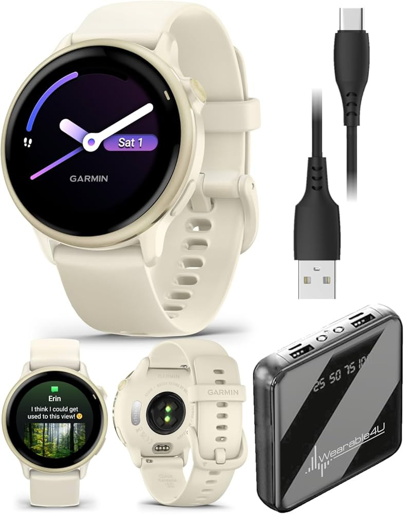 Wearable4U Garmin Vivoactive 6 - Health & Fitness Smartwatch, 1.2 in Bright AMOLED Display, GPS S... | Amazon (US)