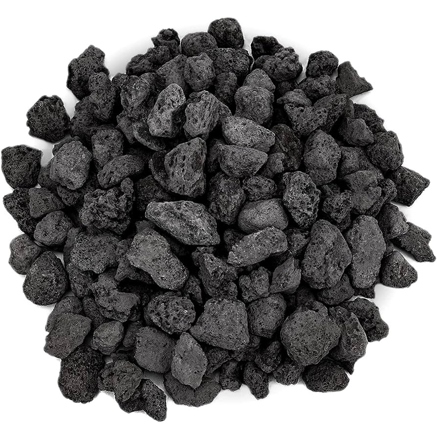 Onlyfire Black Lava Rock 10 Pounds Volcanic Lava Stones for Indoor Outdoor Fire Pits Fireplaces G... | Amazon (US)