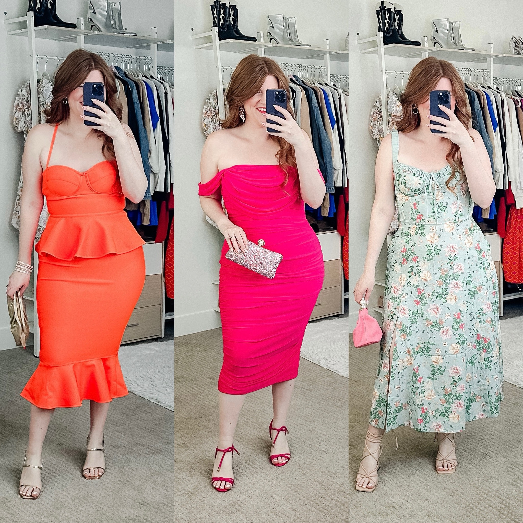 Spring dresses from amazon. Size large in all. 

Wedding guest dress. Spring dress. 

#LTKwedding #LTKsalealert #LTKmidsize