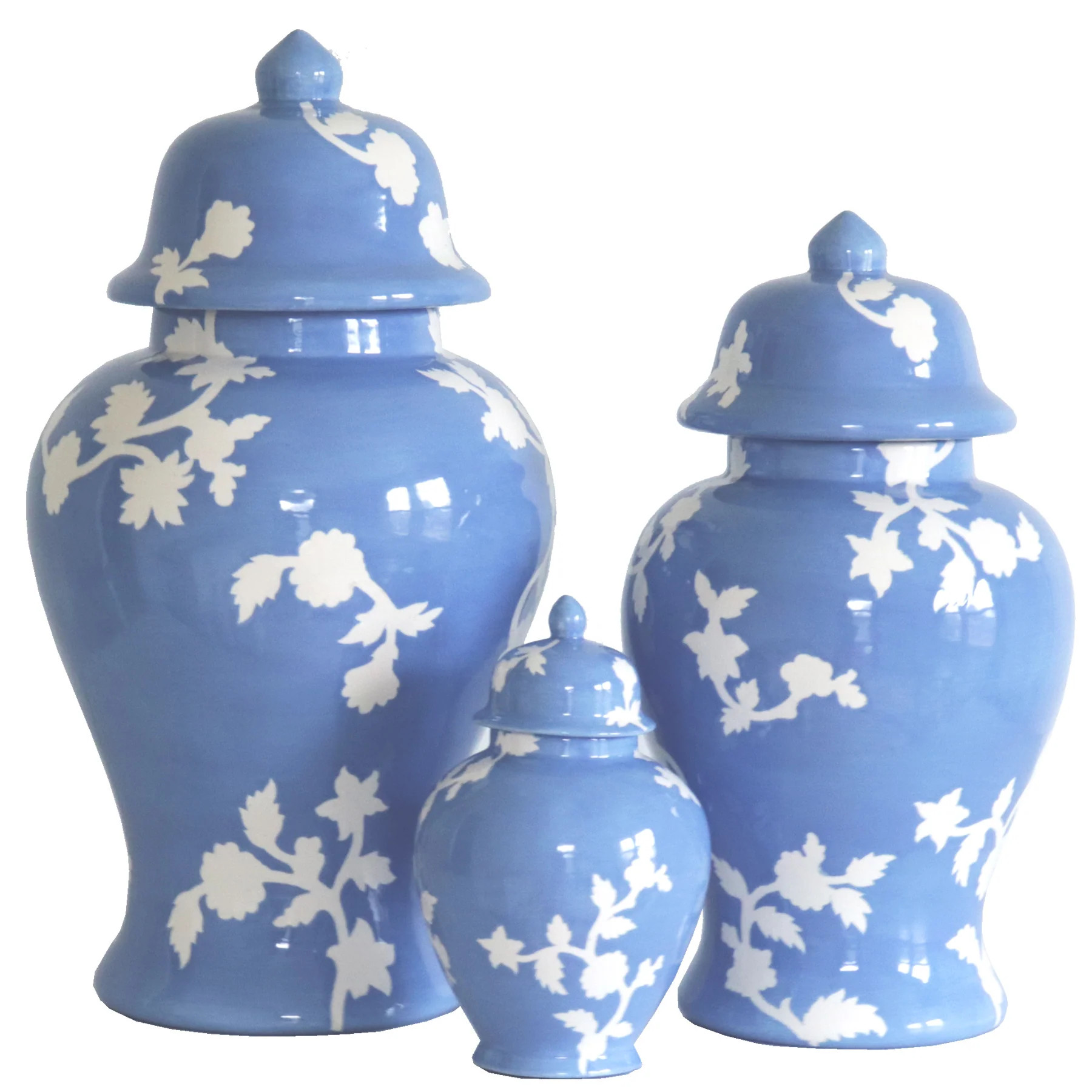 Chinoiserie Dreams Ginger Jars in French Blue | Ruby Clay Company