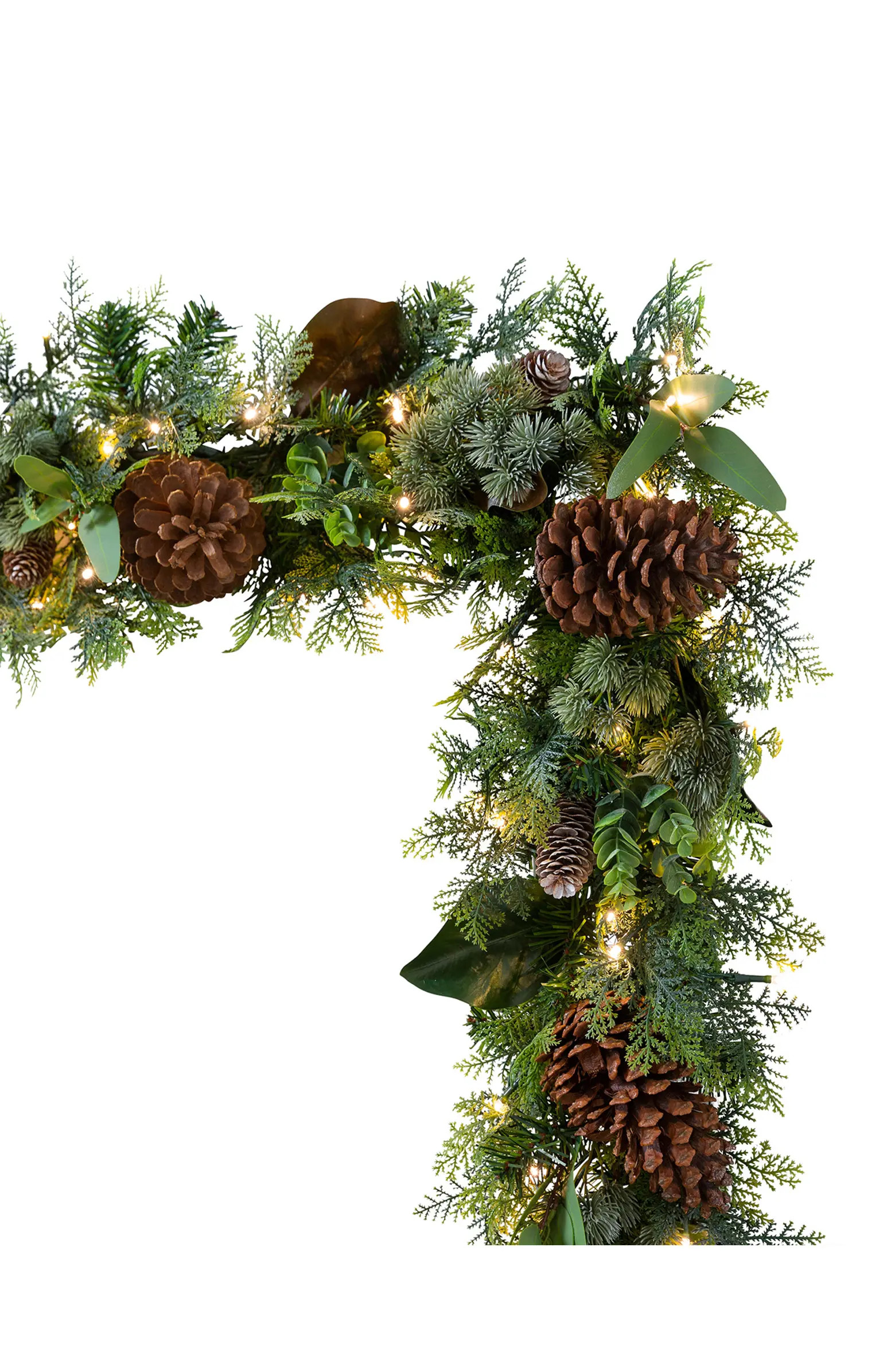 Balsam Hill Cedar Lodge Artificial LED Light Outdoor Garland | Nordstrom | Nordstrom