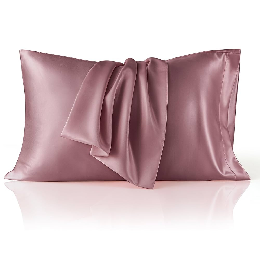Bedsure Satin Pillowcase for Hair and Skin Queen - Silky Pillowcase 2 Pack with Envelope Closure,... | Amazon (US)