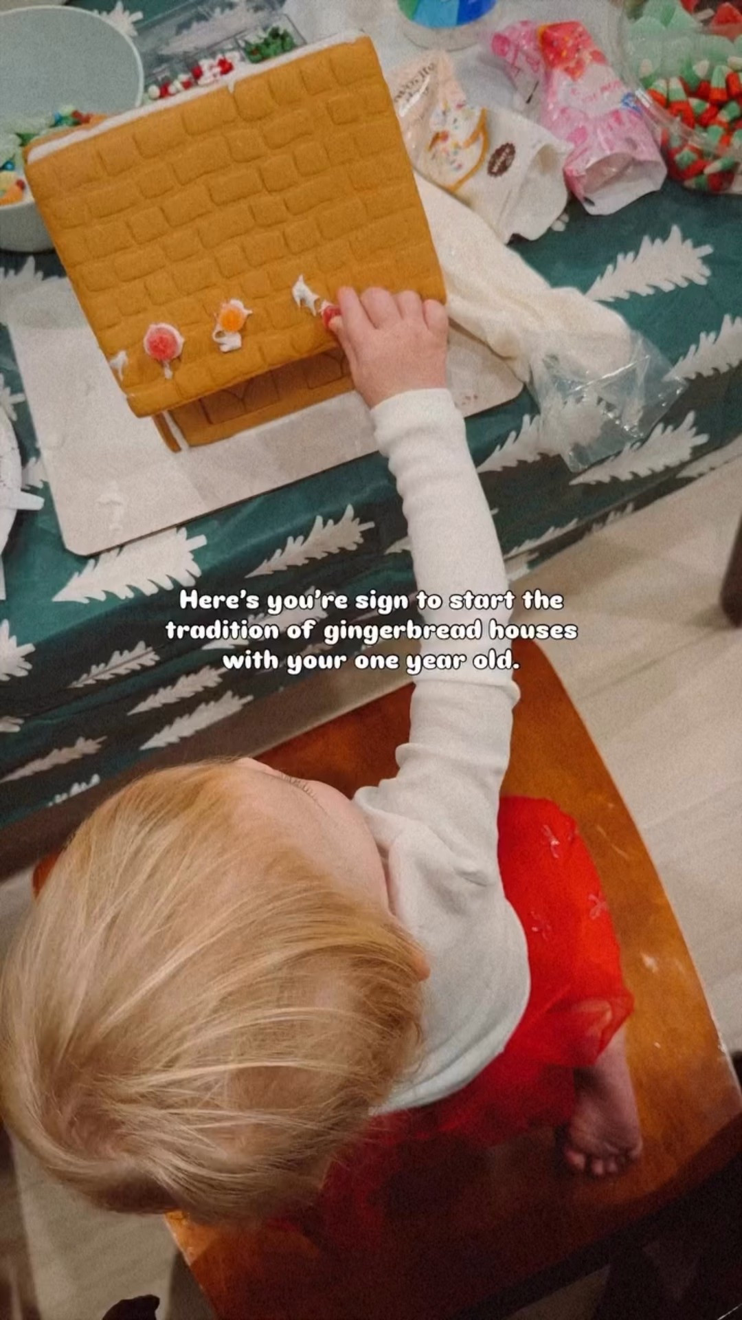 Gingerbread house diy - one year old holiday activity - toddler crafting - kid holiday crafts - easy kid diy crafts 

#LTKmomlife #LTKKids #LTKHoliday