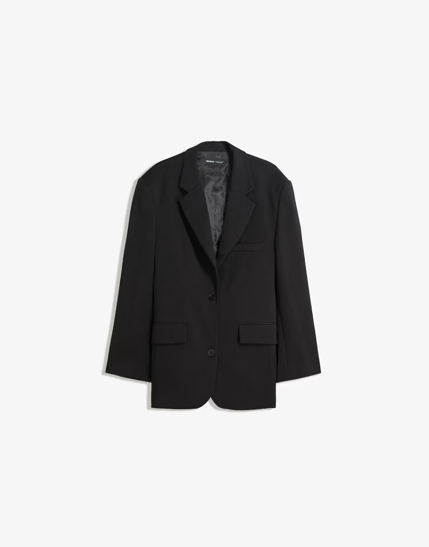 Bershka - Blazer oversize - Noir | ASOS (Global)