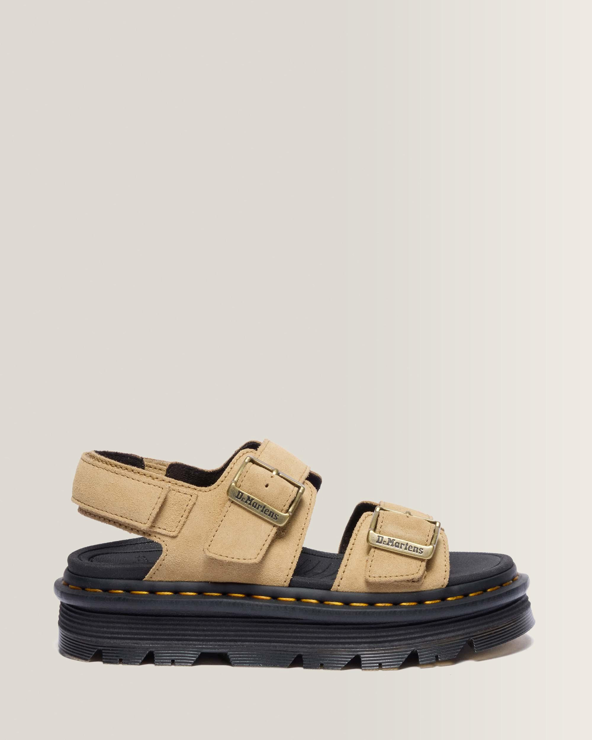 Zebzag Suede Platform Sandals | Dr. Martens