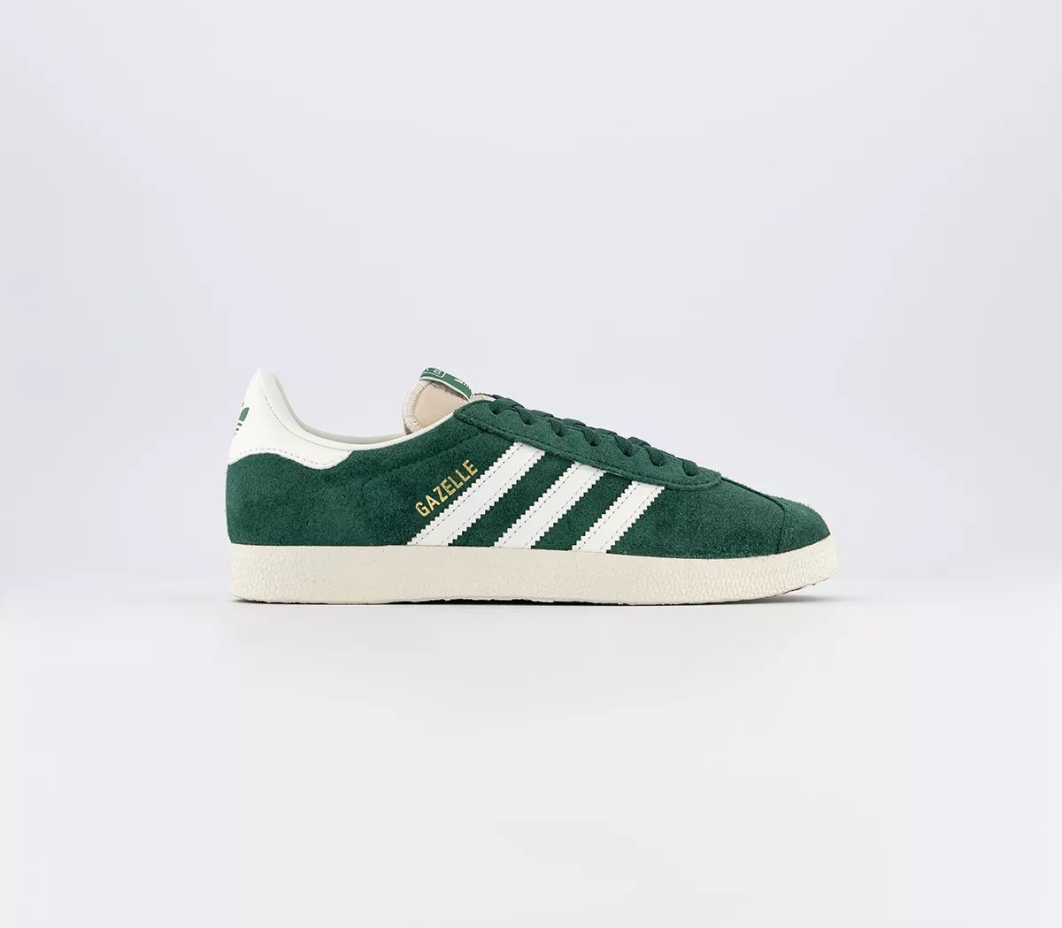 adidas Gazelle Trainers Dark Green Off White Cream White - Women's Trainers | Offspring (UK)