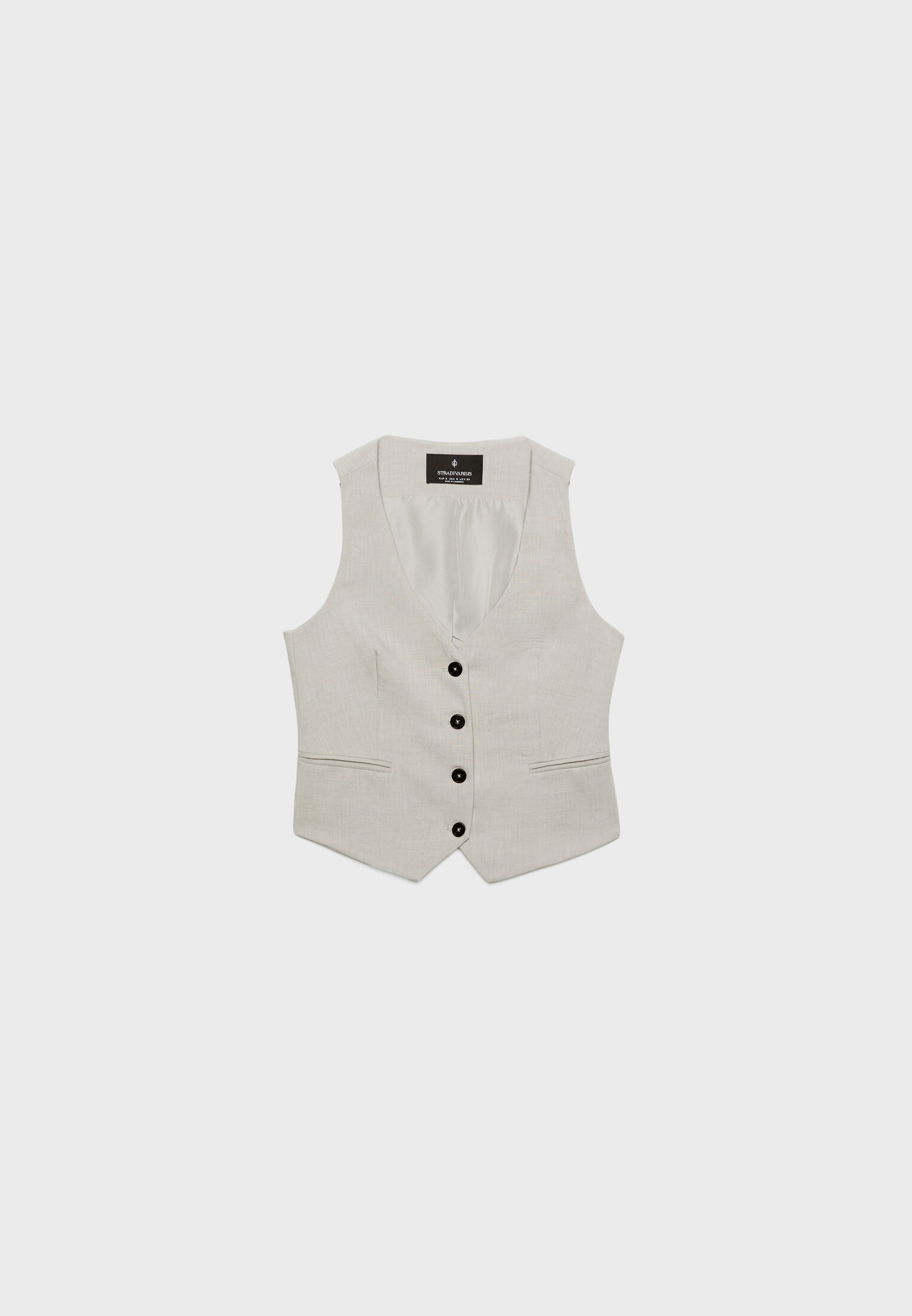 Short buttoned waistcoat | Stradivarius (UK)